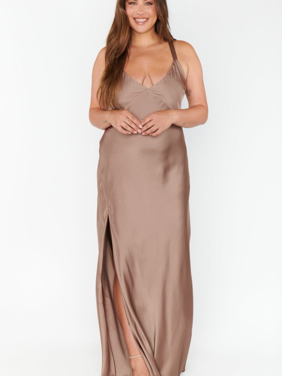 Anderson Maxi Dress ~ Dune Luxe Satin
