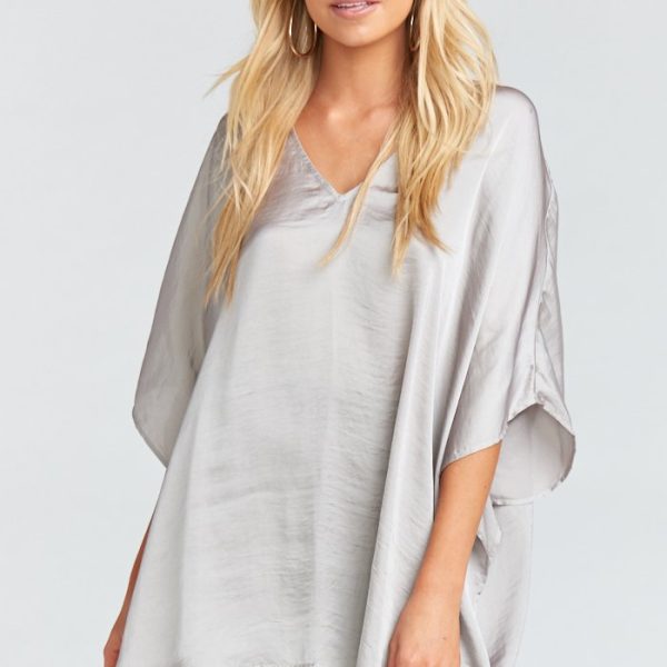 Silver Dollar Silky Satin