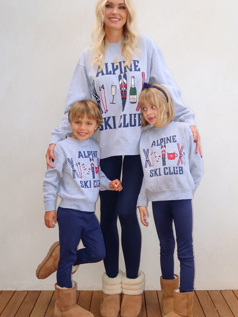 Davis Sweatshirt ~ Little Alpine Ski Club Graphic