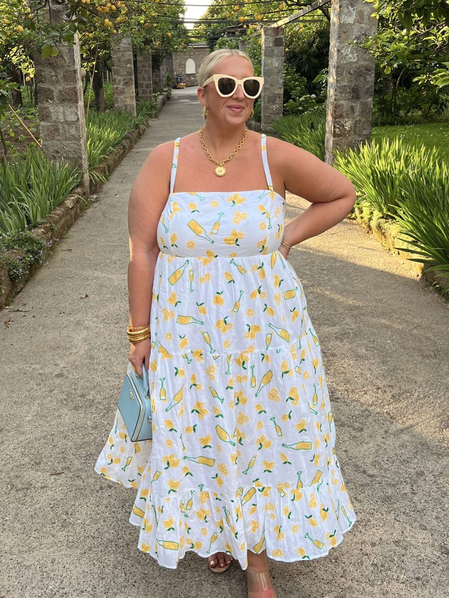 Summer Fling Midi Dress ~ Limoncello Embroidery
