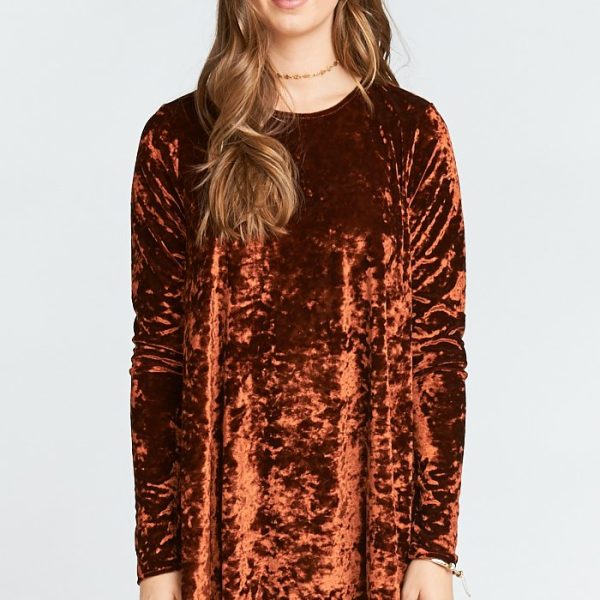 Copper Crushed Velvet