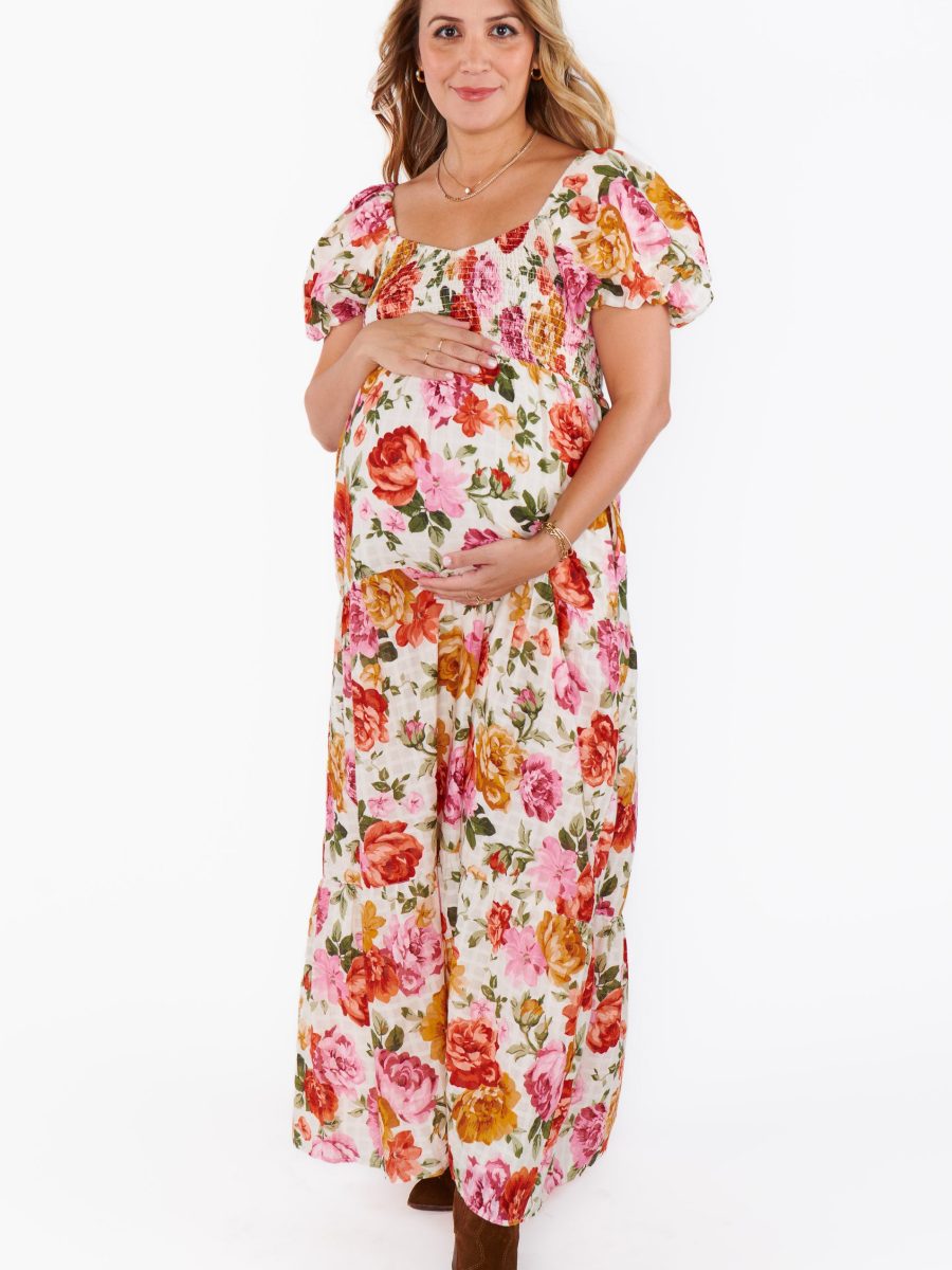 Joanna Maxi Dress ~ Ivory Hillside Floral