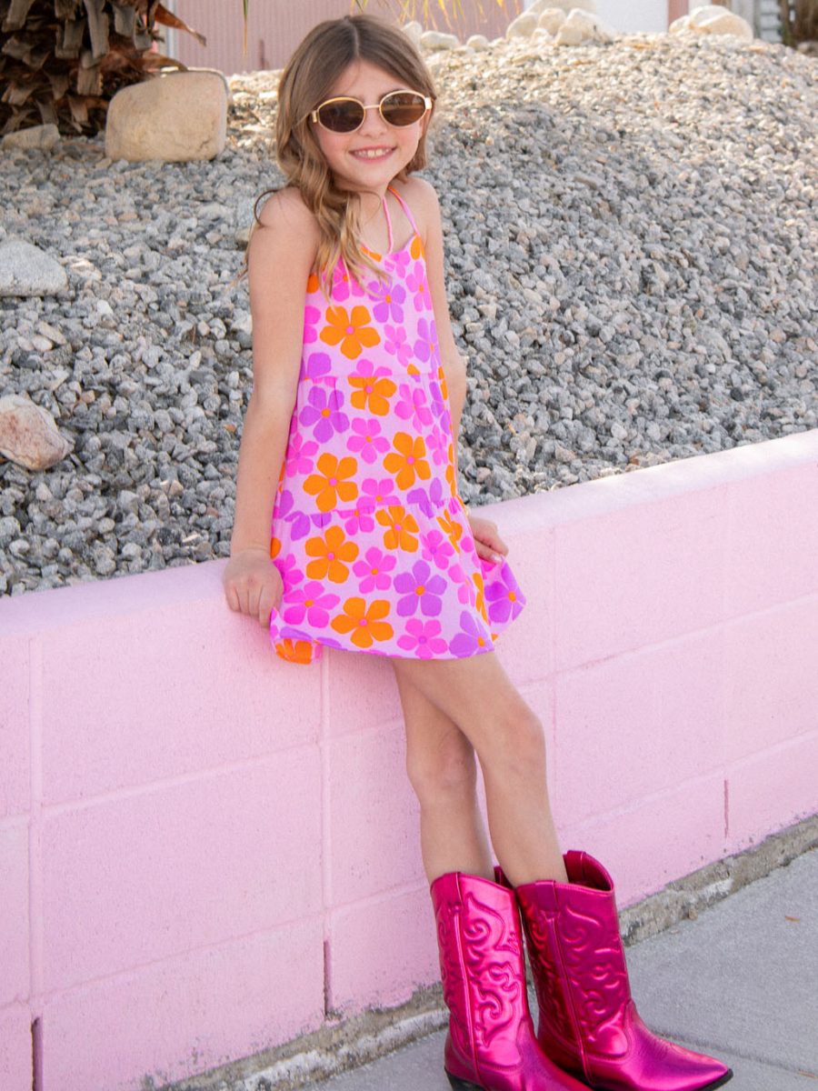 Little Caroline Mini ~ Pink Daisy