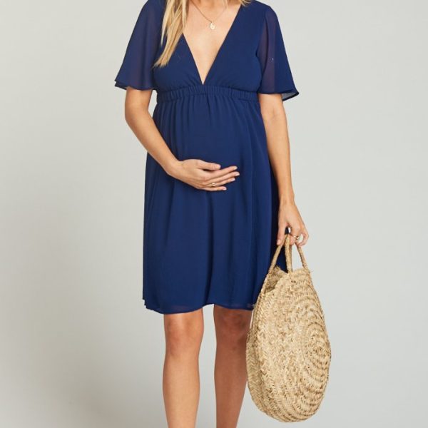 Navy Chiffon