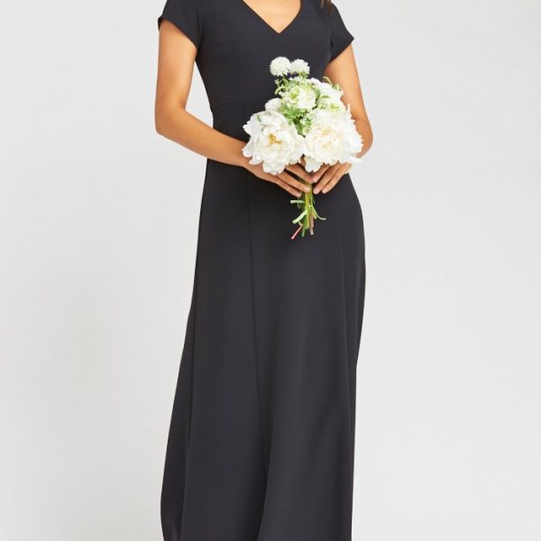 Black Stretch Crepe