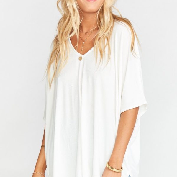 Slinky Rib White