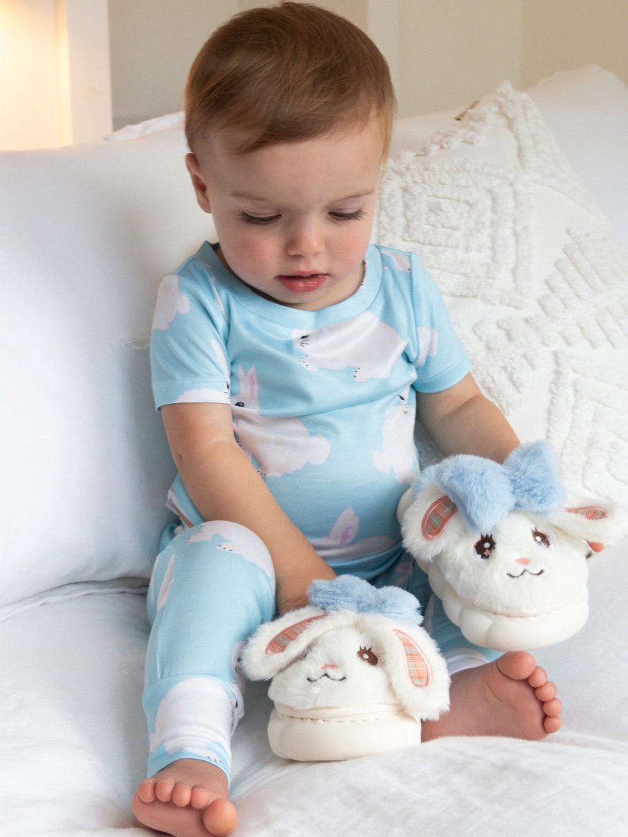 Mini Paige Sleep Set ~ Blue Bunnies Jersey