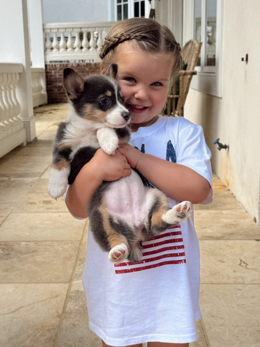 Little Travis Tee ~ USA Flag Graphic
