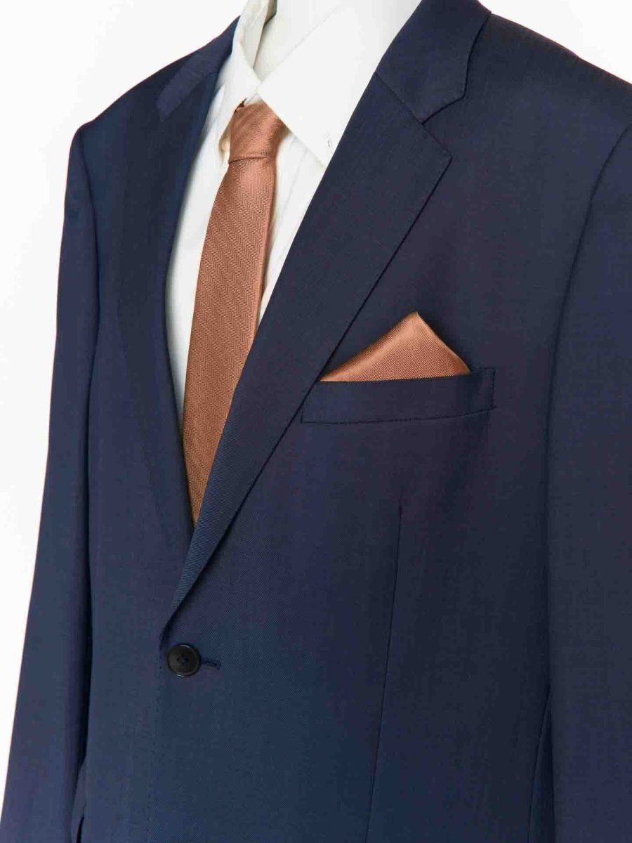 Sam Pocket Square ~ Copper Solid