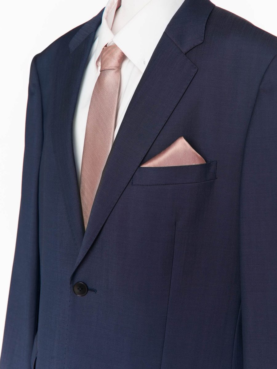 Sam Pocket Square ~ Rose Gold Solid