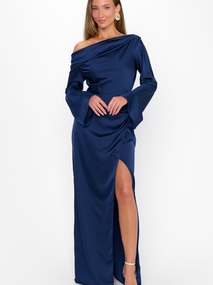 Jamie Maxi Dress ~ Midnight Navy Luxe Satin