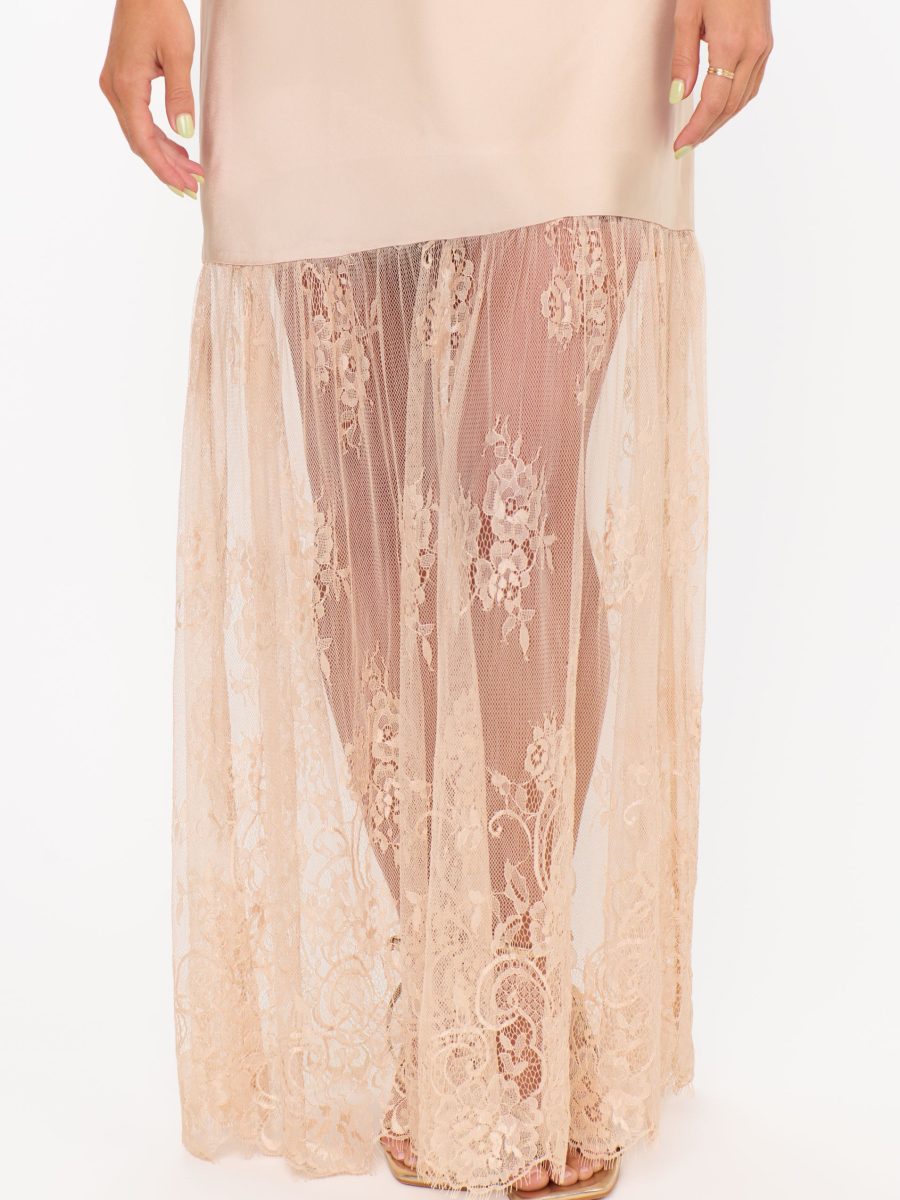 Vanity Dress ~ Champagne Luxe Satin