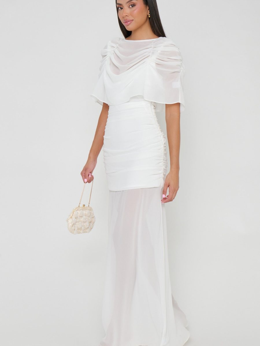 Chantelle Maxi Dress ~ Wedding Cake Chiffon