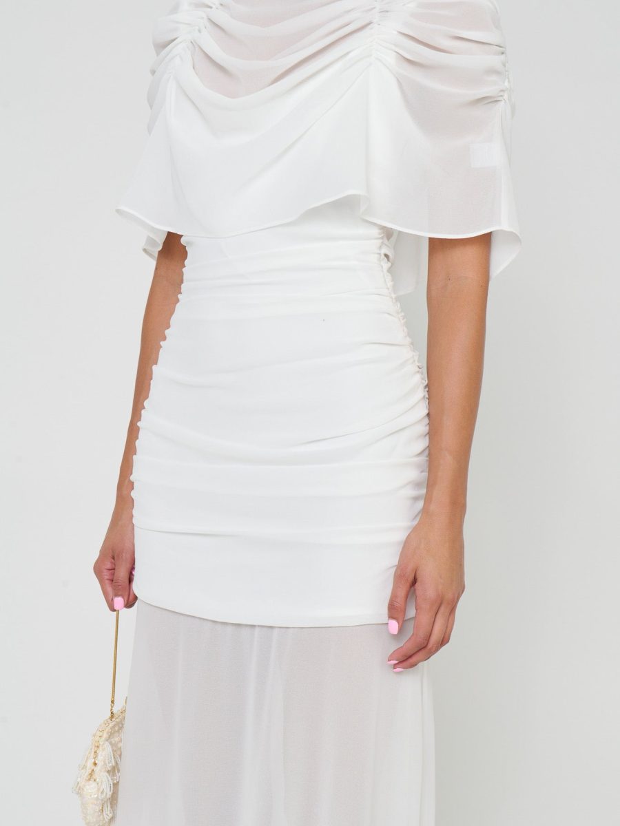 Chantelle Maxi Dress ~ Wedding Cake Chiffon