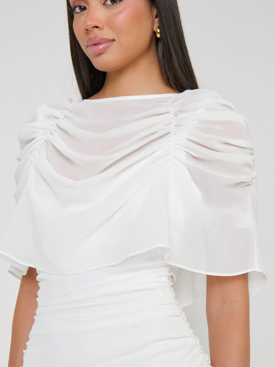 Chantelle Maxi Dress ~ Wedding Cake Chiffon