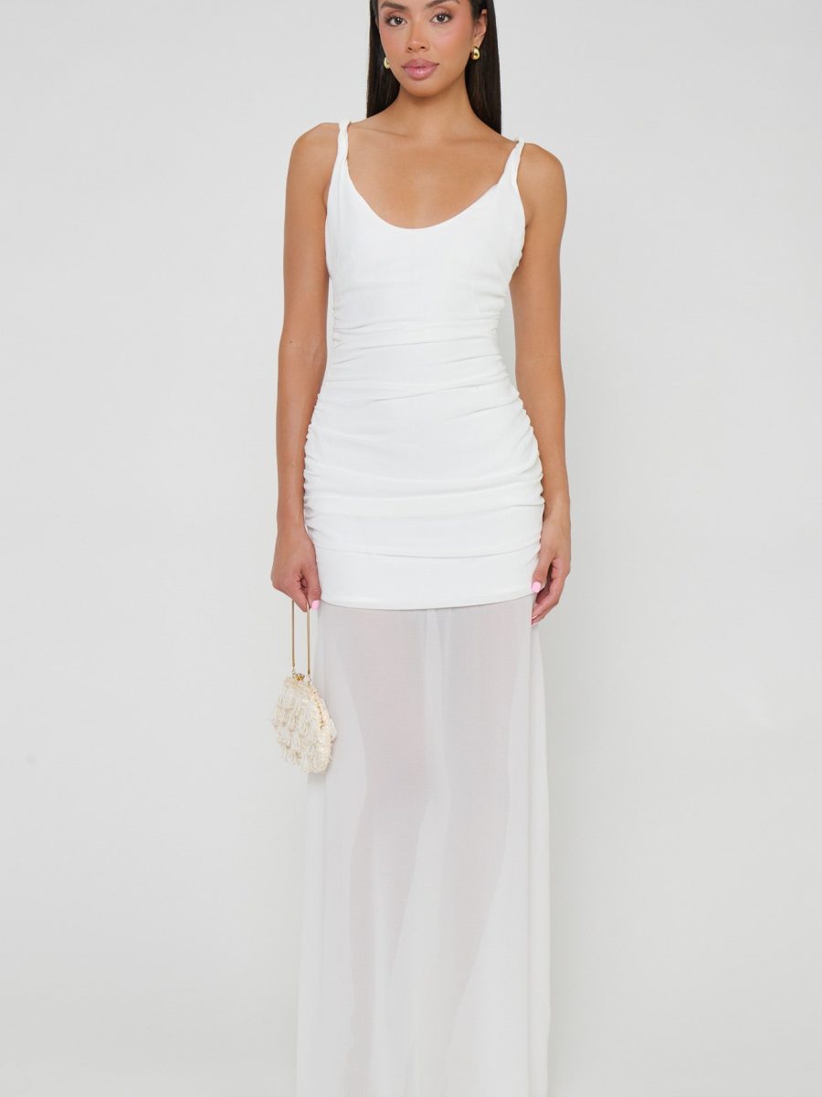 Chantelle Maxi Dress ~ Wedding Cake Chiffon