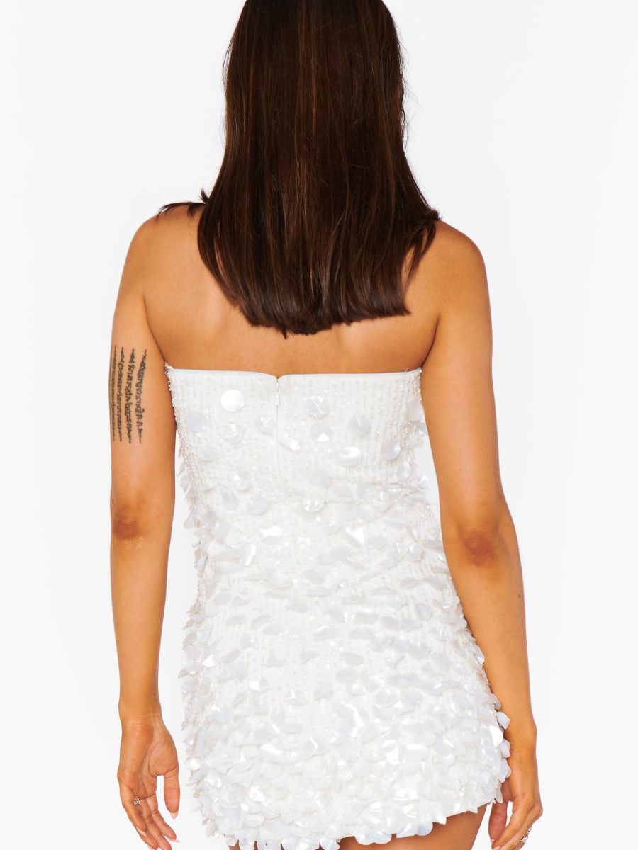 Savvy Tube Dress ~ Shiny Shell Embellishment