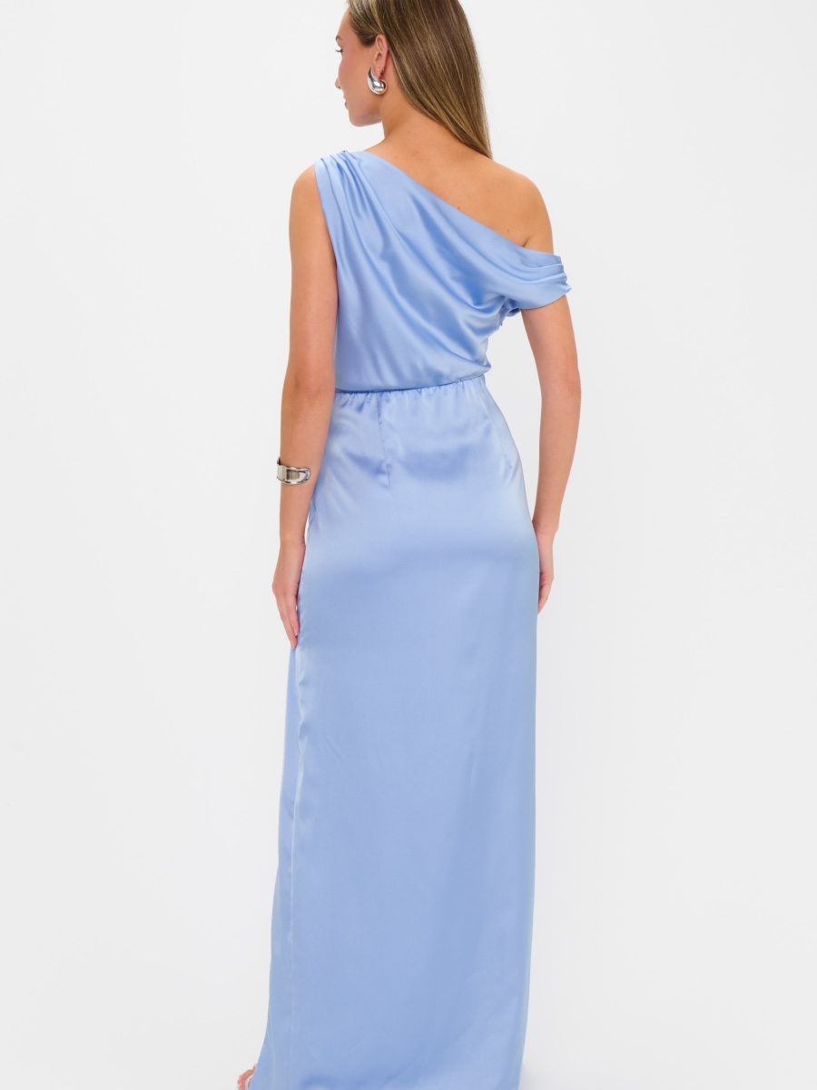 Jodie Dress ~ Borrowed Blue Luxe Satin