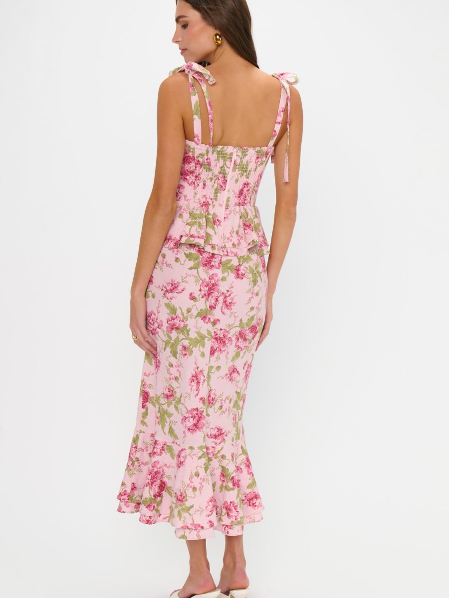 Pauline Peplum Dress ~ Garden Romantic