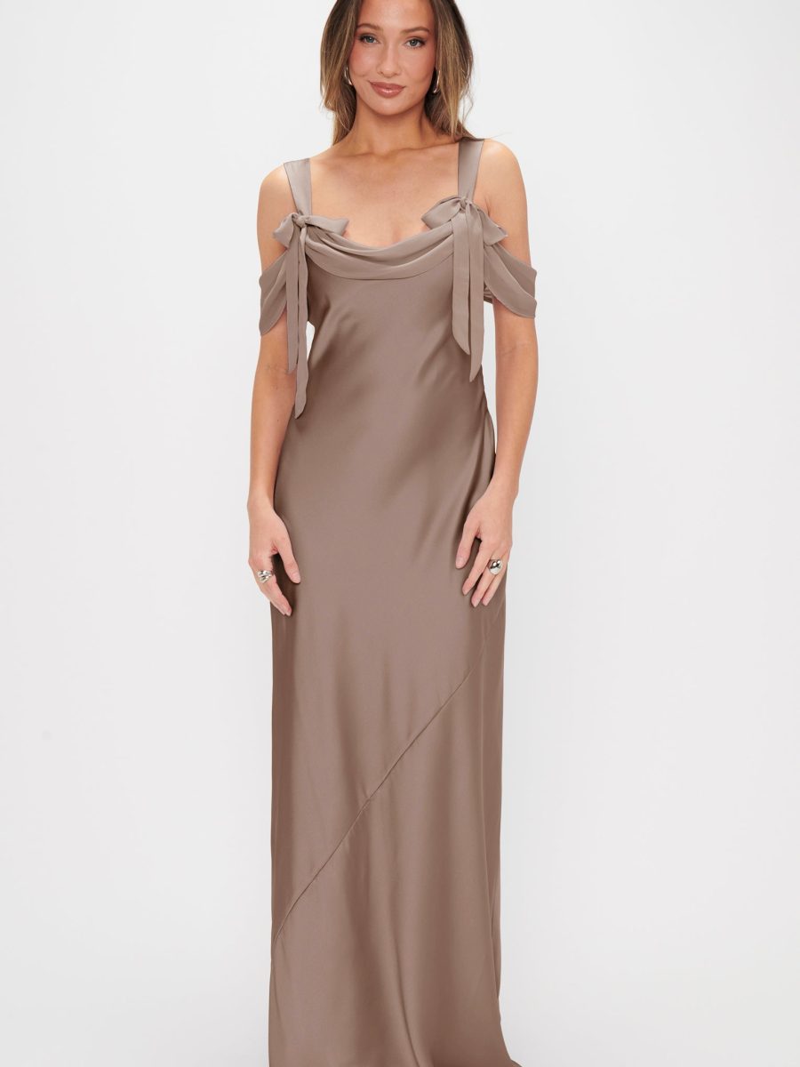 Bella Maxi Dress ~ Dune Luxe Satin