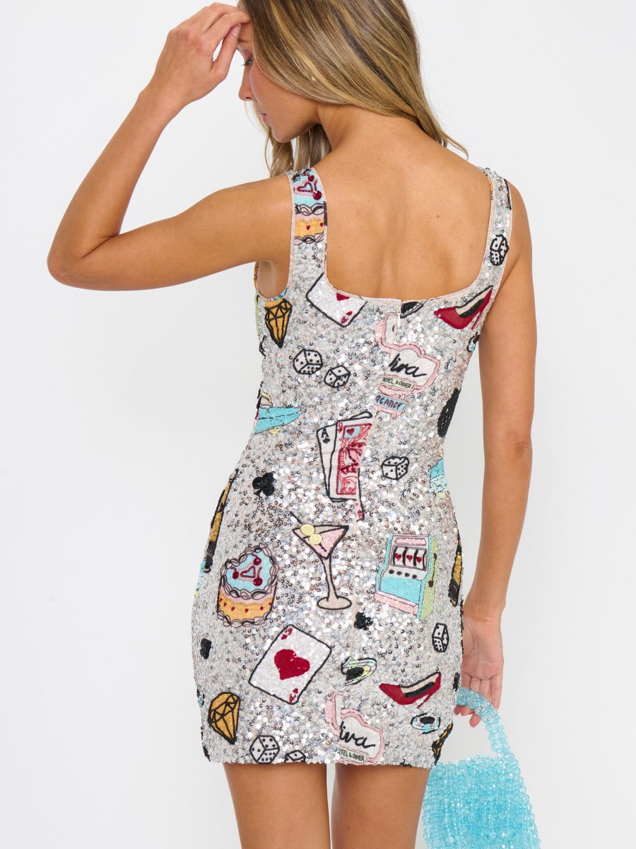 Lets Go Mini Dress ~ Casino Party Sequins
