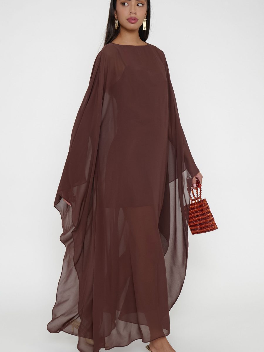 Olsen Maxi Dress ~ Chocolate Chiffon