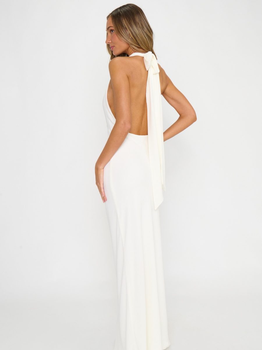 Simone Maxi Dress ~ Wedding Cake Chiffon