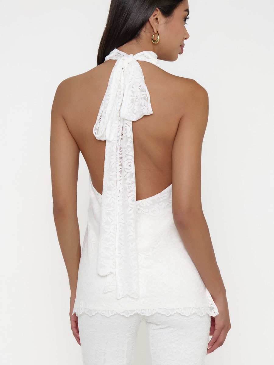 Lisa Top ~ White Lovely Lace