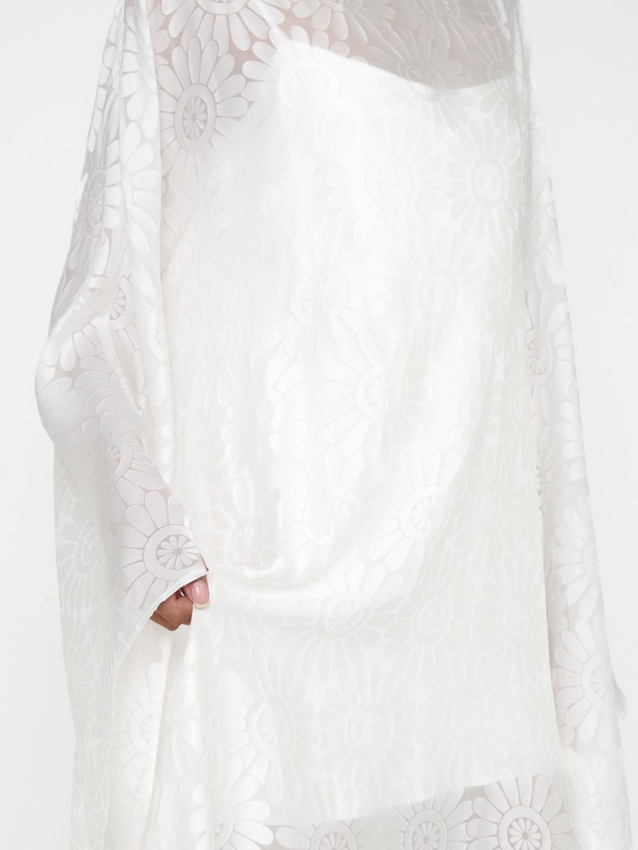 Olsen Maxi Dress ~ White Daisy Burnout