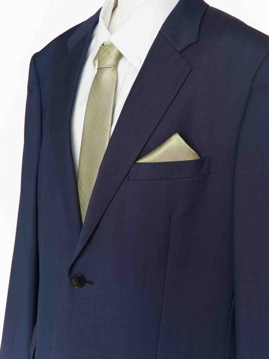 Sam Pocket Square ~ Moss Green Solid