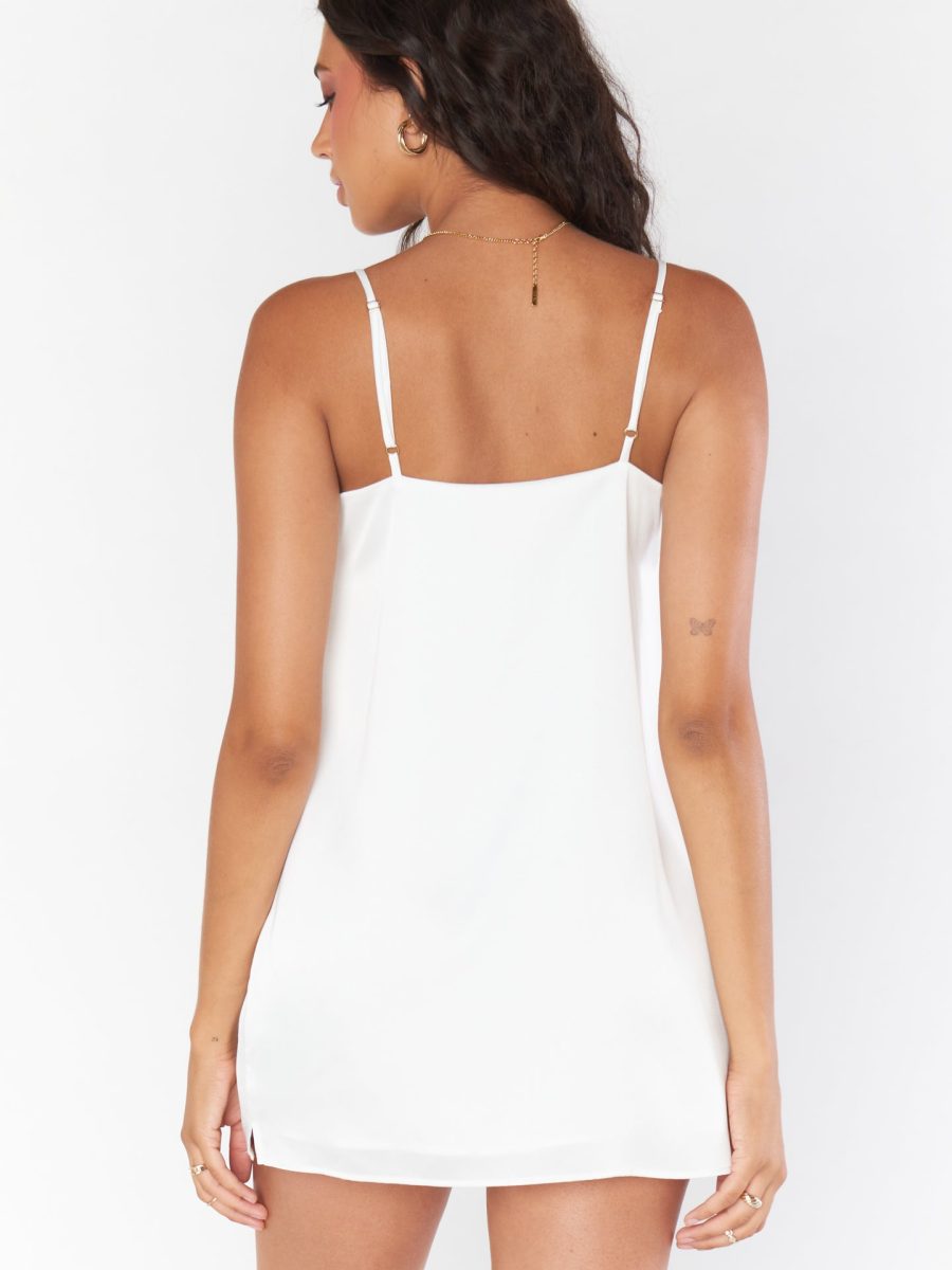 Happily Ever Top Slip ~ Ivory Luxe Satin