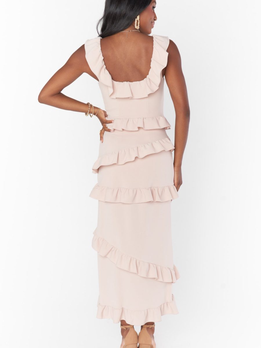 Greta Dress ~ Dusty Blush Stretch