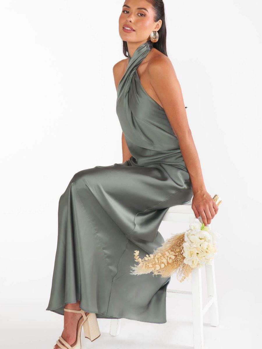 Deep Sage Luxe Satin