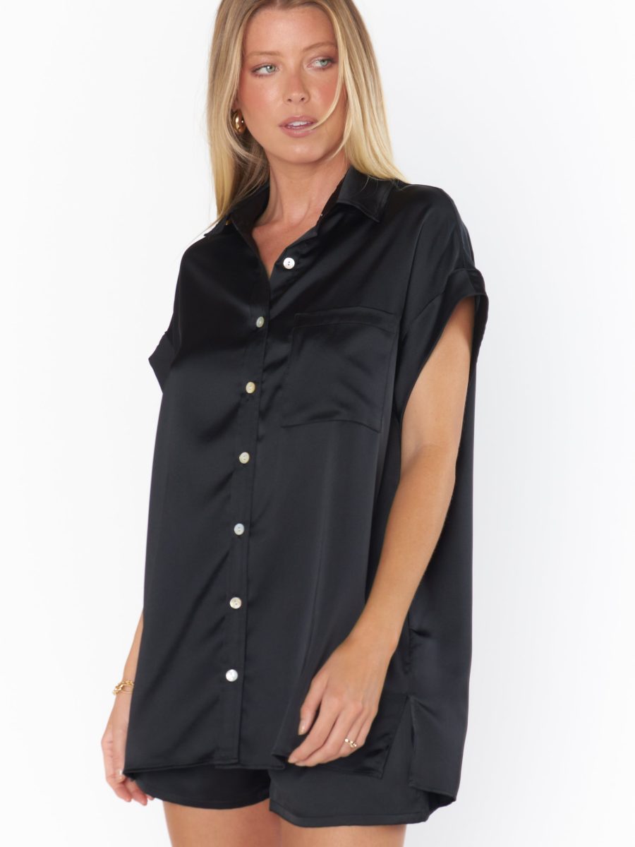 Black Luxe Satin