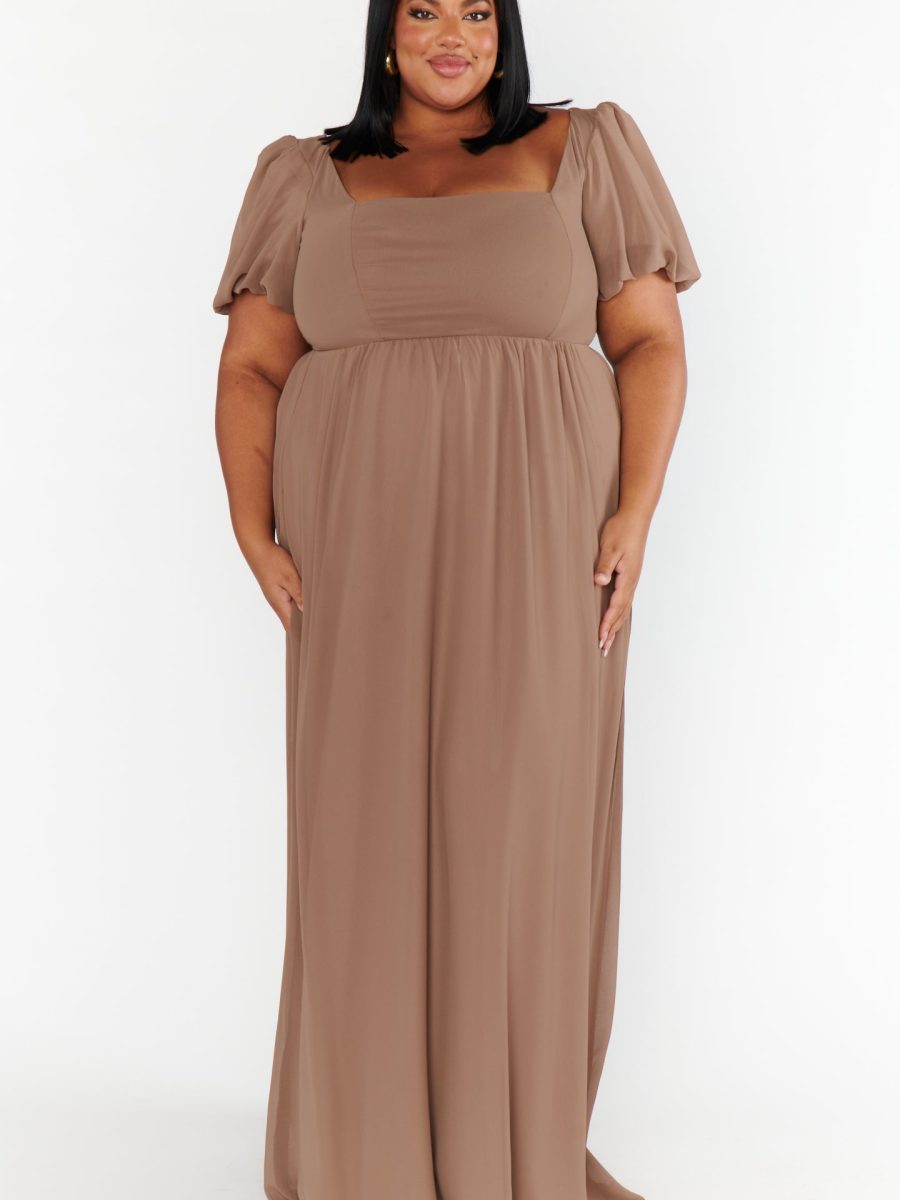Nora Maxi Dress ~ Dune Chiffon