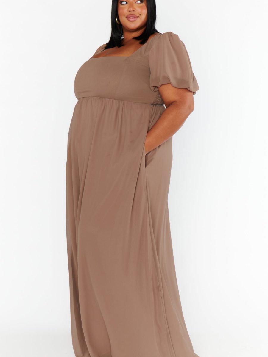 Nora Maxi Dress ~ Dune Chiffon