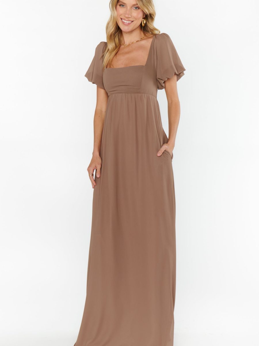Nora Maxi Dress ~ Dune Chiffon
