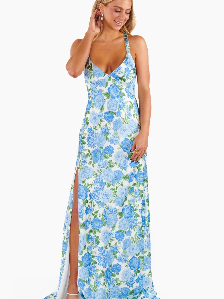 Anderson Maxi Dress ~ Cottage Floral Blue