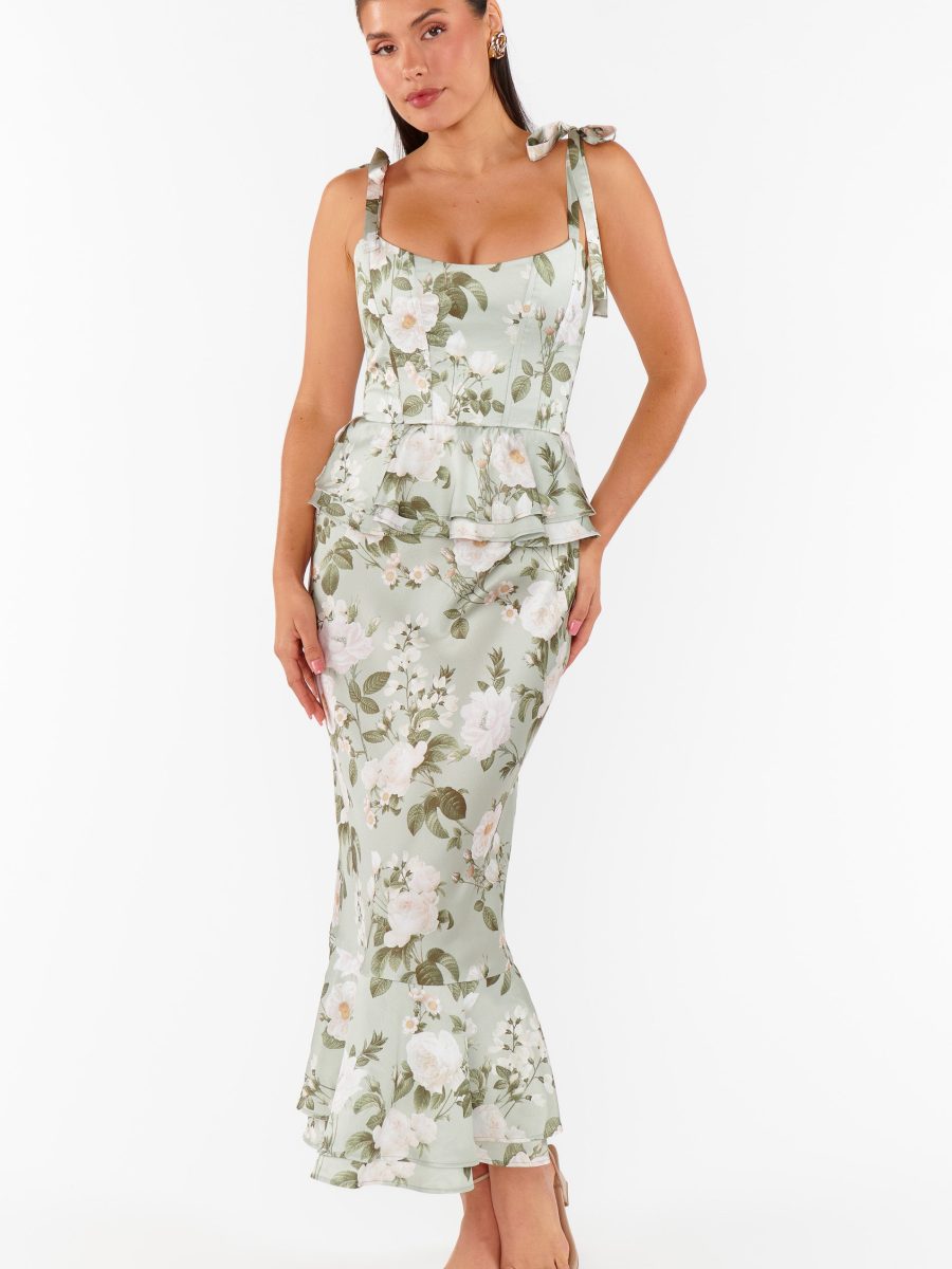 Pauline Peplum Dress ~ Secret Garden