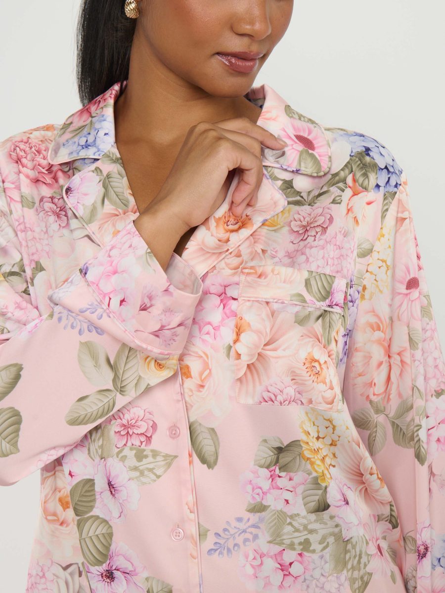 Classic PJ Set ~ Powder Pink Blooms