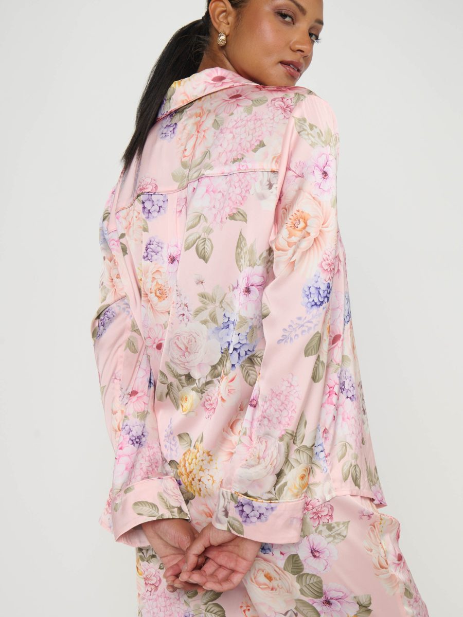 Classic PJ Set ~ Powder Pink Blooms