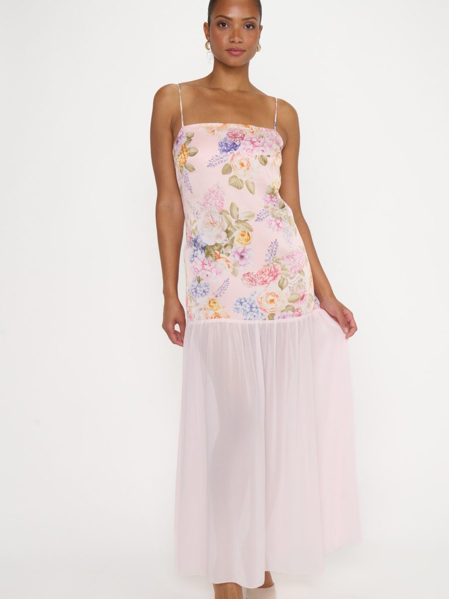 Alice Dress ~ Powder Pink Blooms