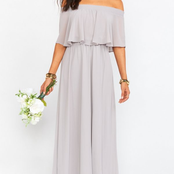 Dove Grey Chiffon
