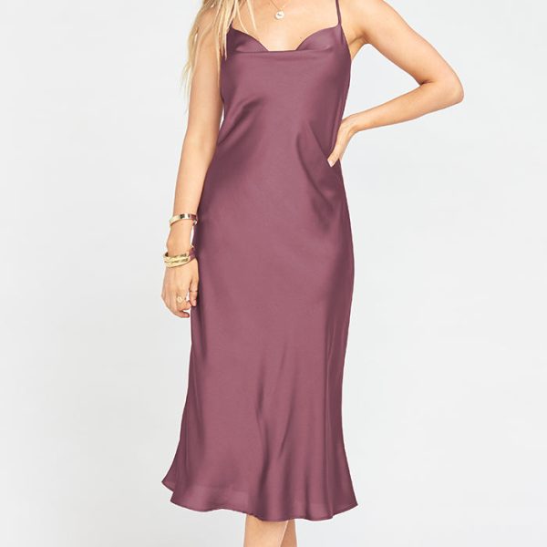 Dusty Plum Luxe Satin