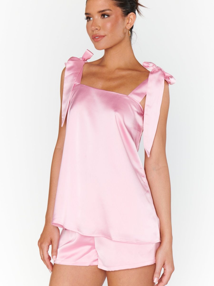 Makeup Tank ~ Light Pink Luxe Satin