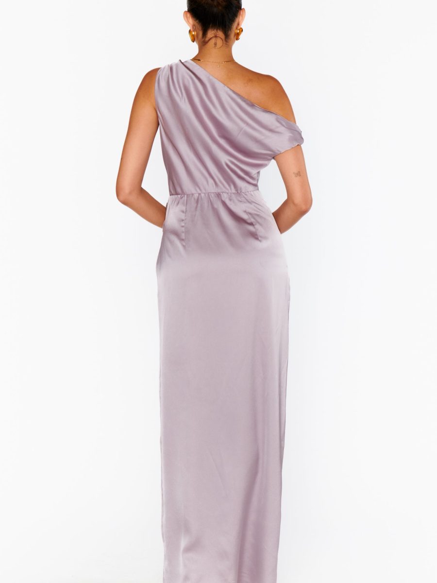 Jodie Dress ~ Dusty Purple Luxe Satin