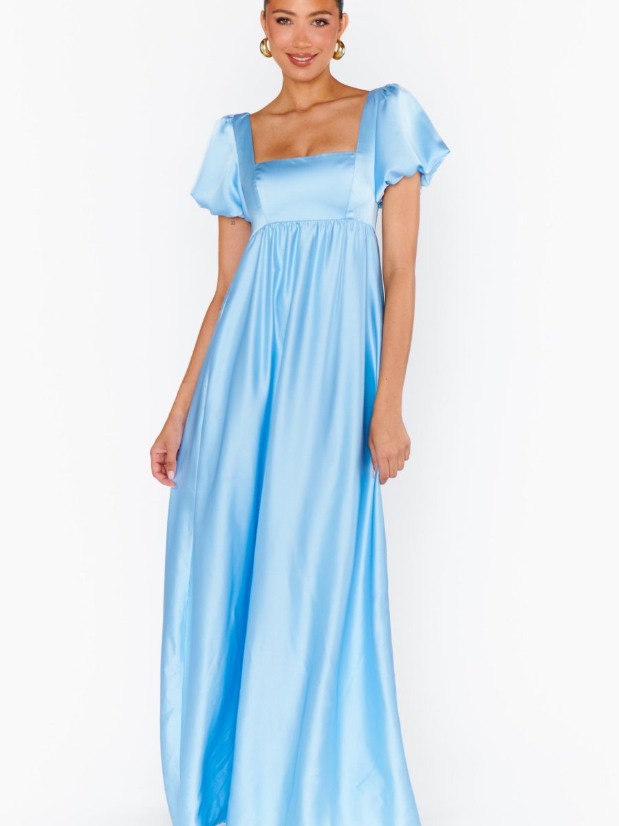 Baby Blue Luxe Satin