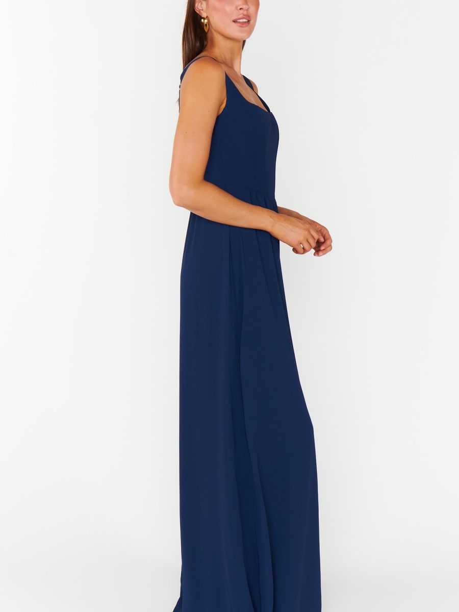 Nina Maxi Dress ~ Rich Navy Crisp