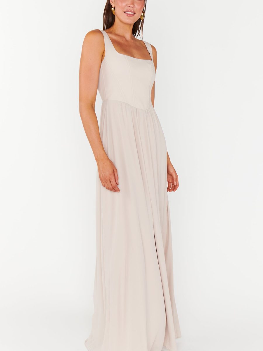 Nina Maxi Dress ~ Show Me the Ring Crisp