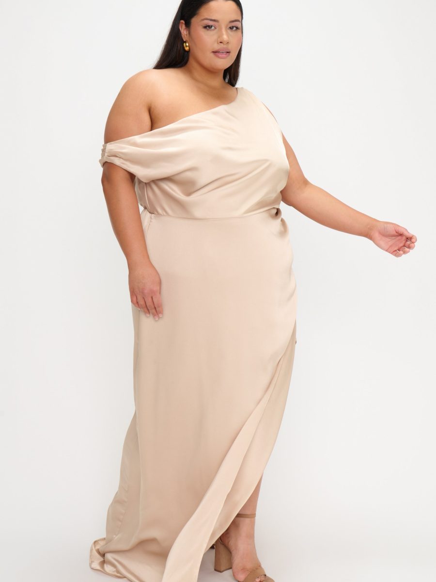Jodie Dress ~ Champagne Luxe Satin